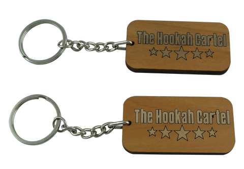 The Hookah Cartel Wooden Key Chain